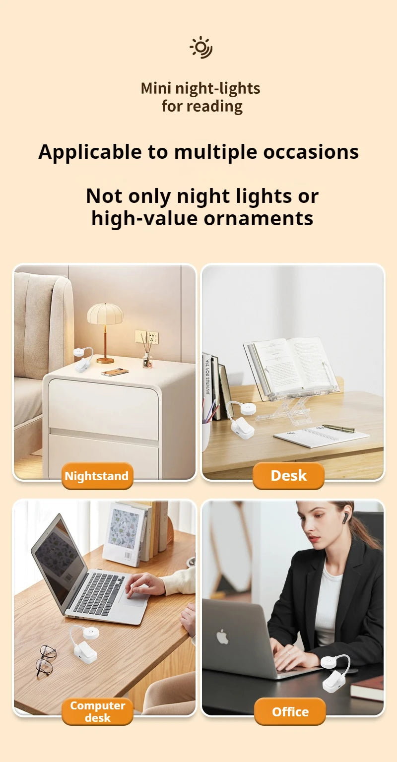NexaBYZ Aura Mini Clip Book Light