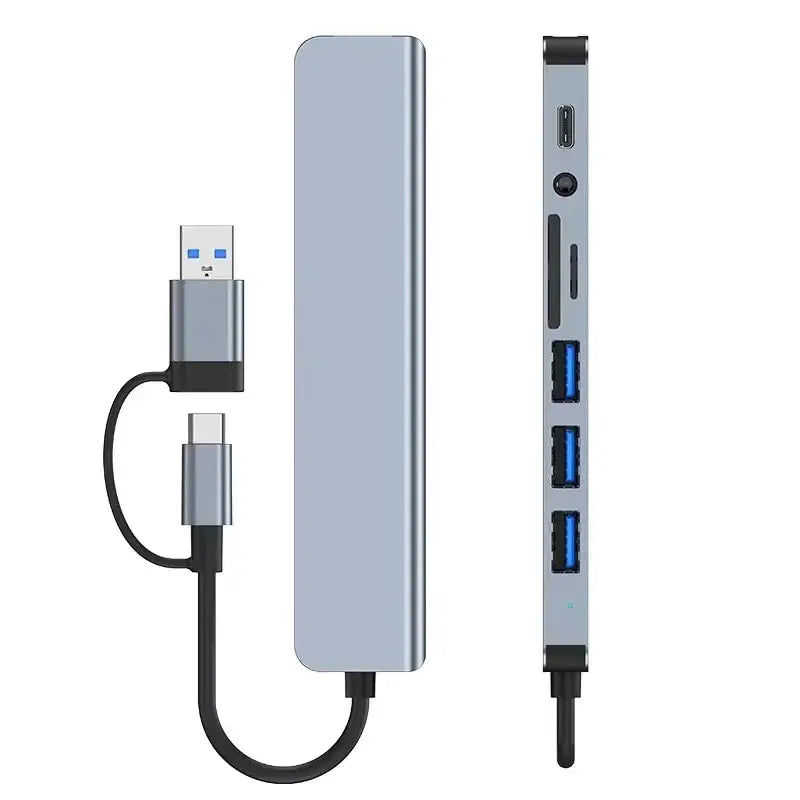 NexaBYZ Pro 8-in-2 Dual USB Hub