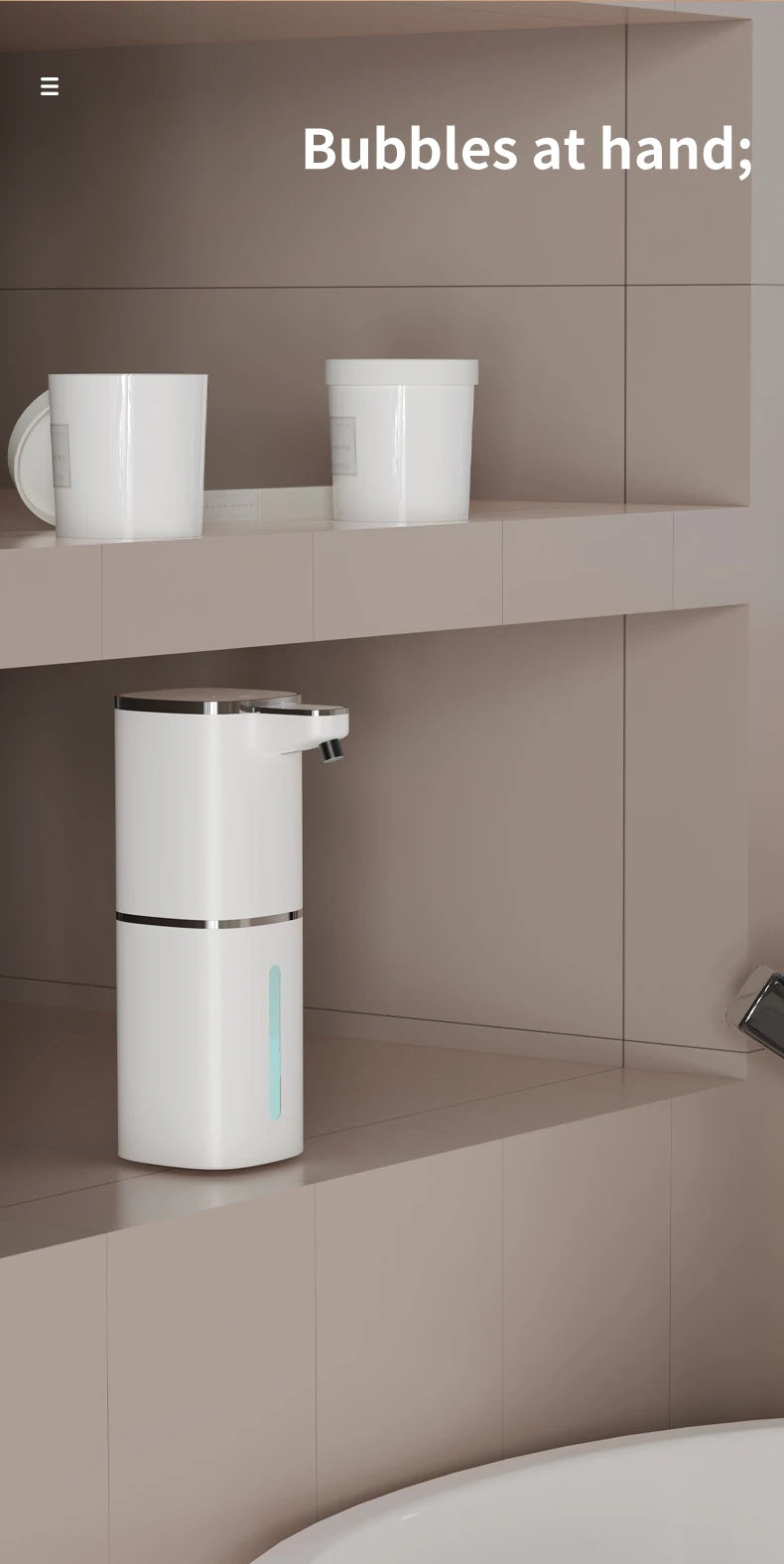 Electric Soap Dispenser Light Display