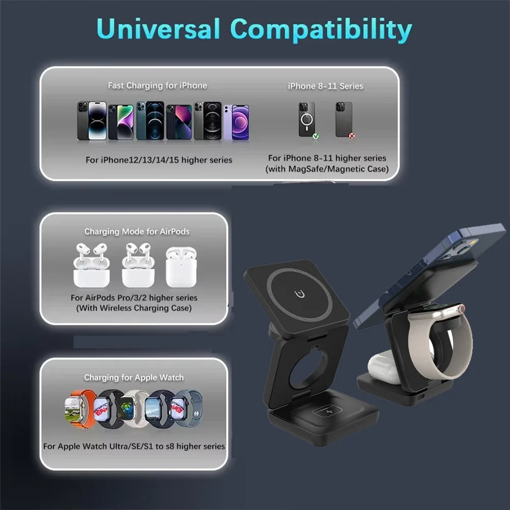 3 in 1 MagLink Charging Stand