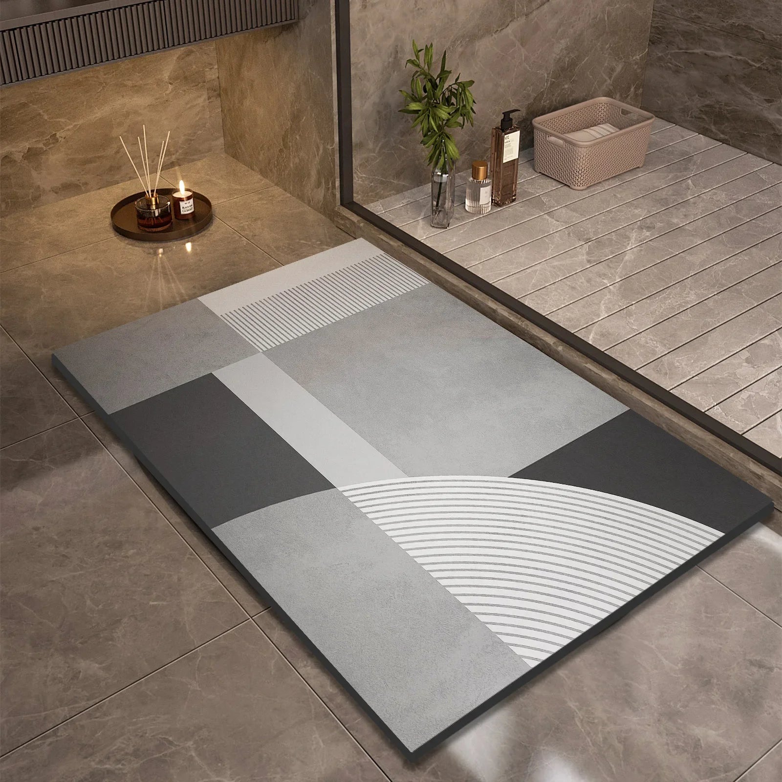 NexaBYZ HydroDry Non-Slip Bathroom Mat