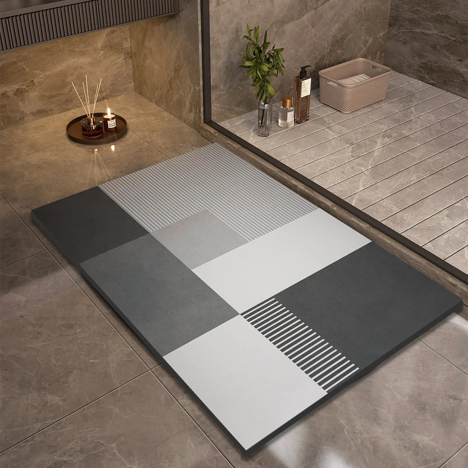 NexaBYZ HydroDry Non-Slip Bathroom Mat