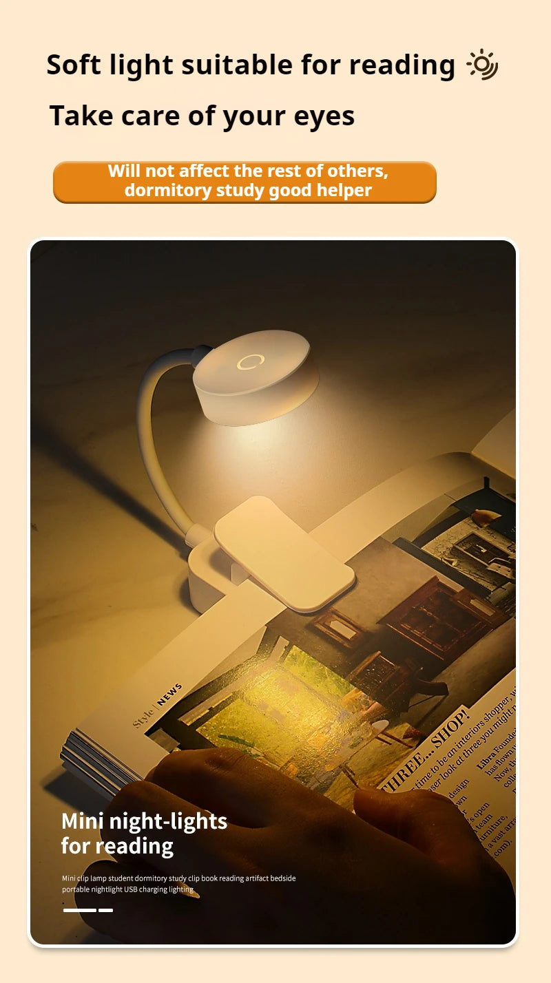 NexaBYZ Aura Mini Clip Book Light