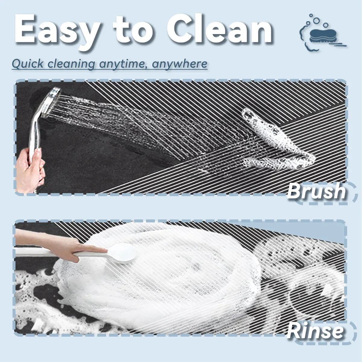 NexaBYZ HydroDry Non-Slip Bathroom Mat