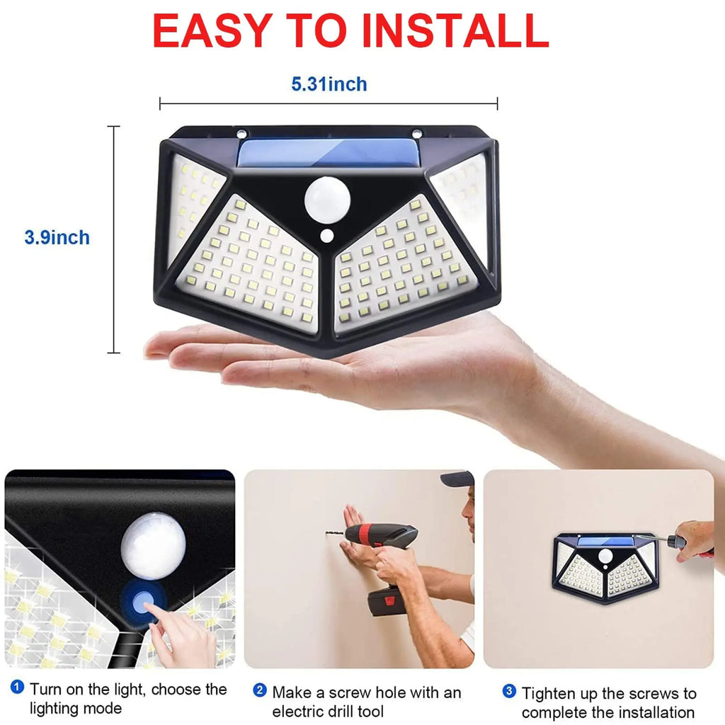 NexaBYZ SolarGuard Waterproof Motion Sensor Light