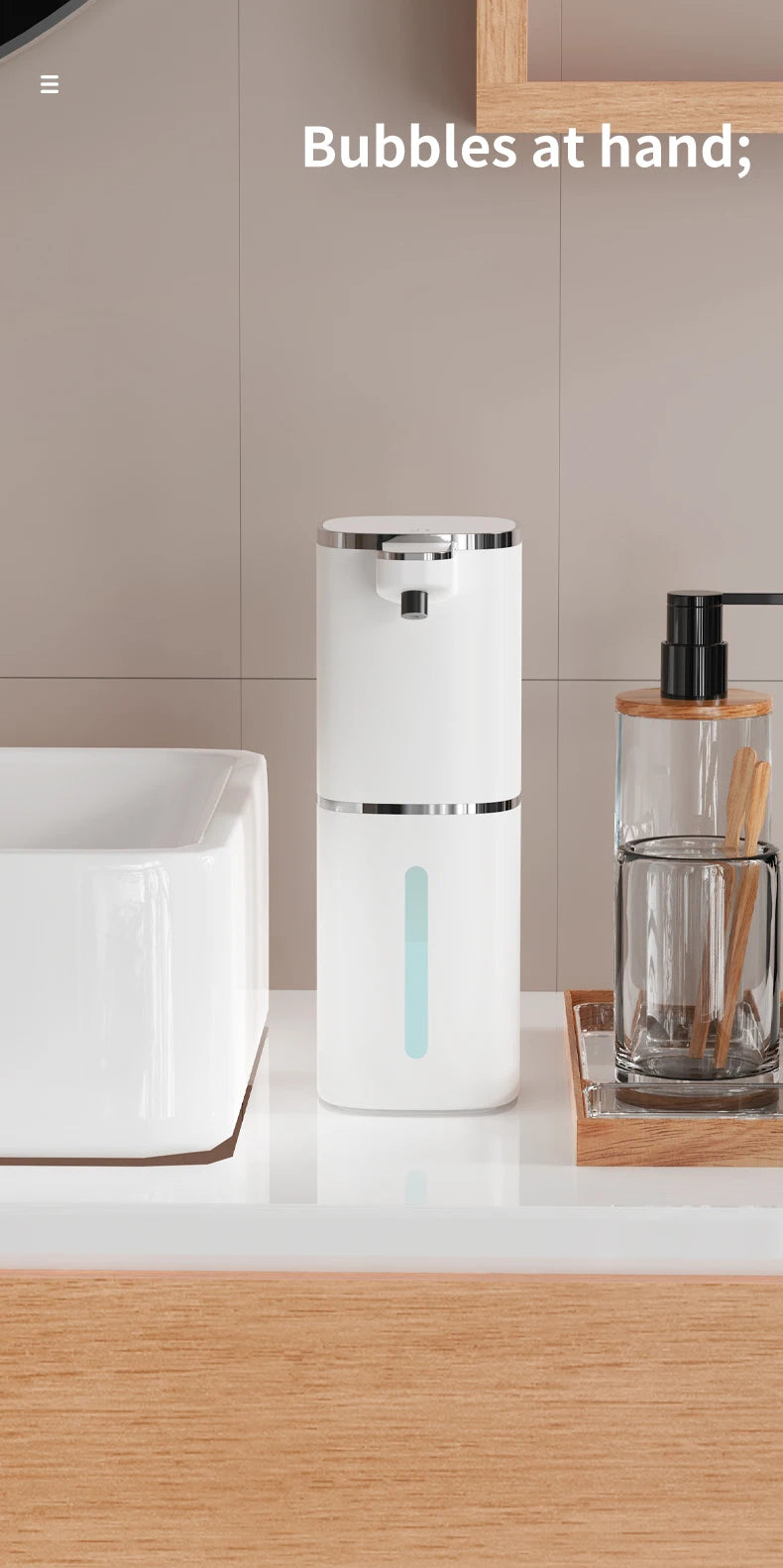 Electric Soap Dispenser Light Display