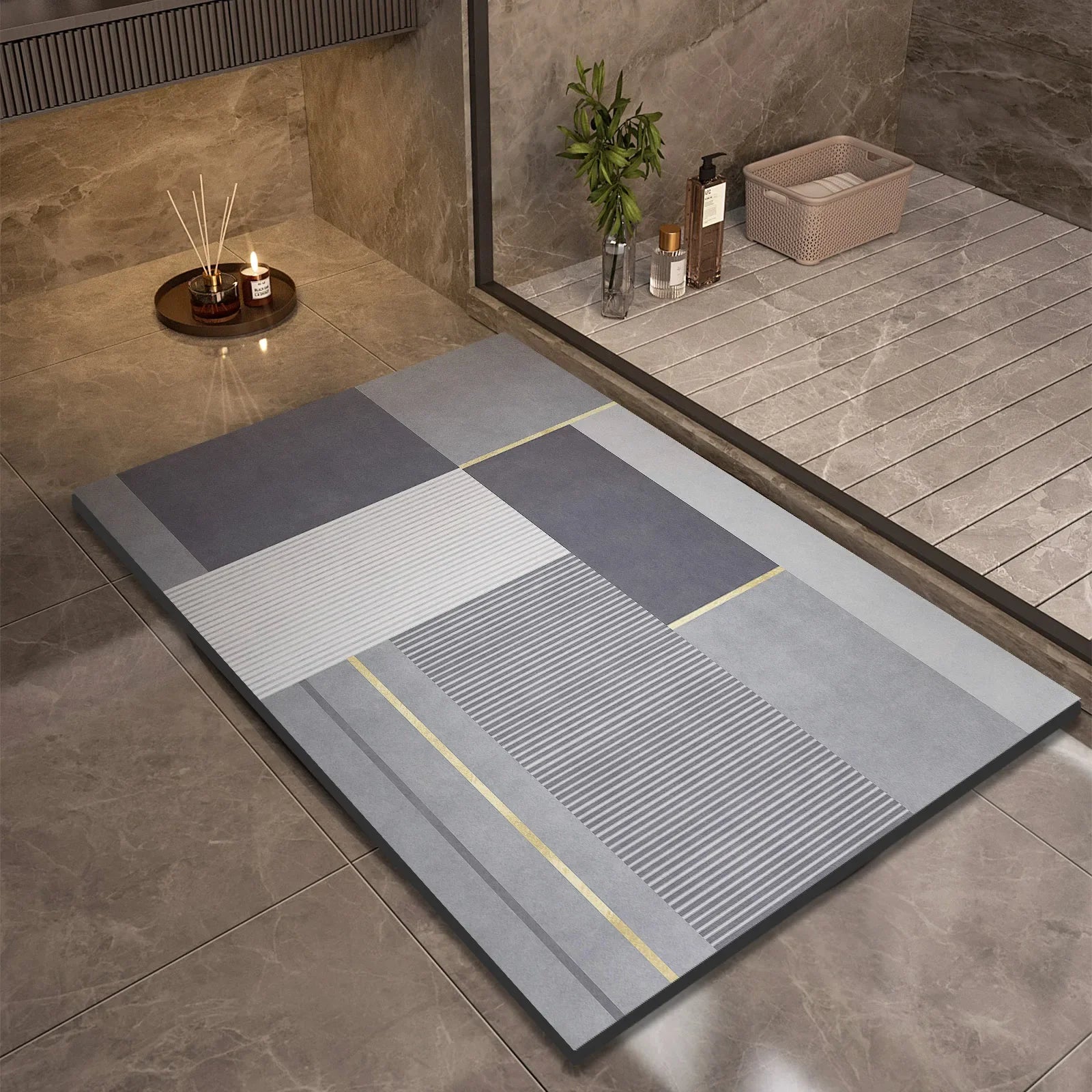 NexaBYZ HydroDry Non-Slip Bathroom Mat