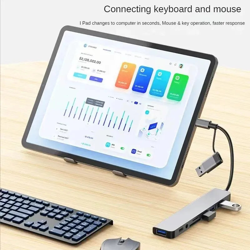 NexaBYZ Pro 8-in-2 Dual USB Hub