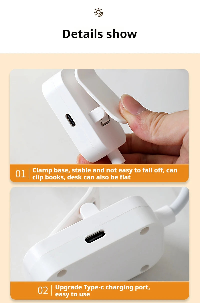 NexaBYZ Aura Mini Clip Book Light
